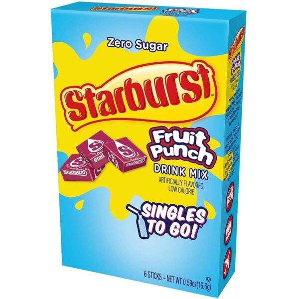 Starburst Punch Drink Singles To Go 6pk Starburst Punch Drink Singles To Go 6pk