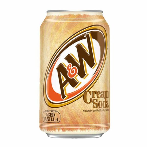 A&W Cream Soda Can 355ml (Each)