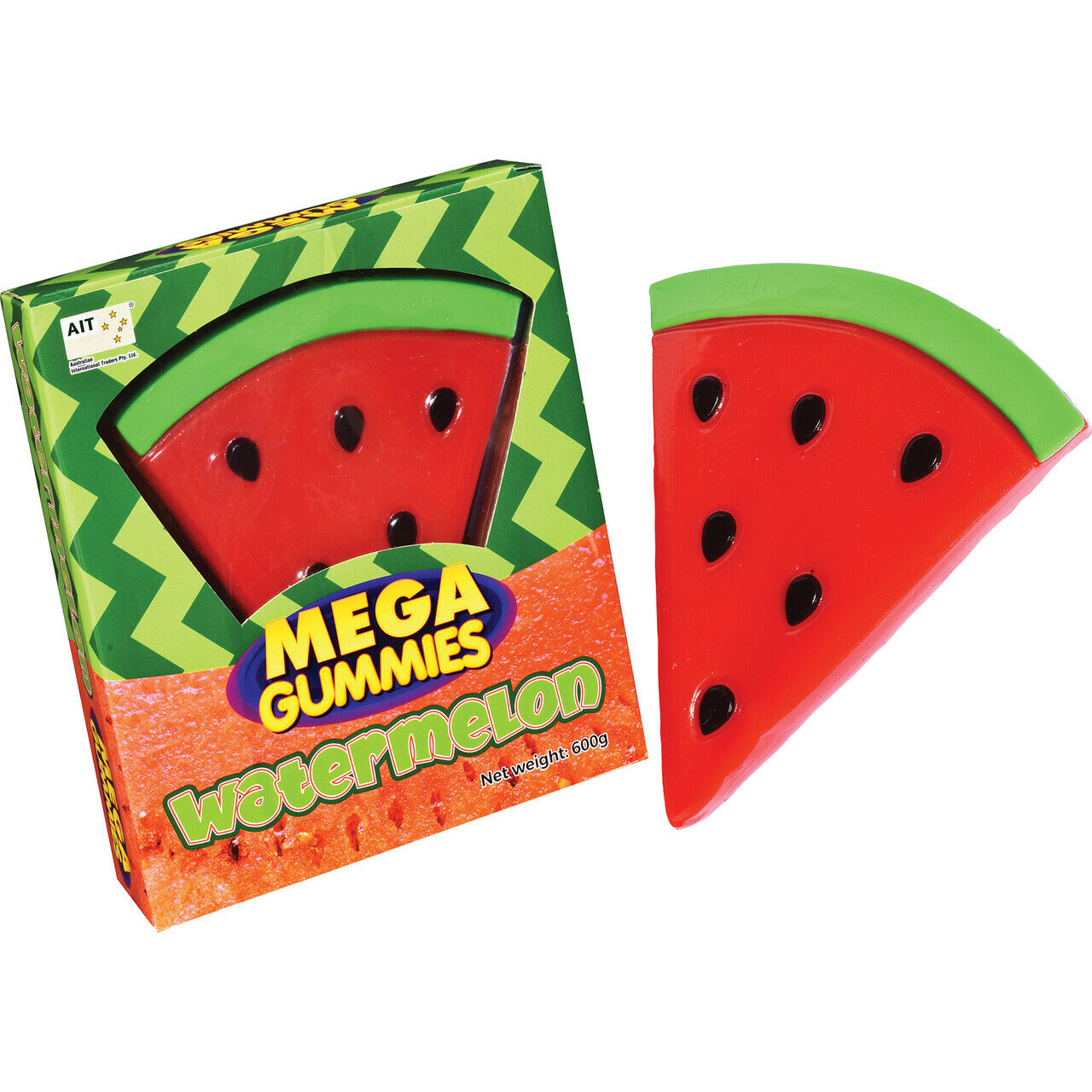Mega Gummies Watermelon 600g - Wicked Sweets & Lollies