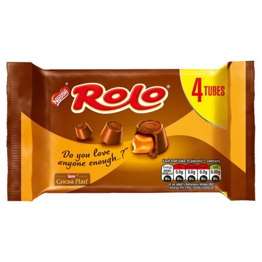 Nestle Rolo Tubes 41.6g x 4Pk - Wicked Sweets & Lollies