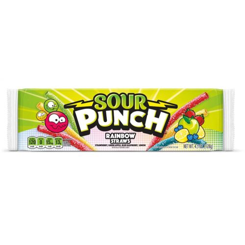 Sour Punch Straws Rainbow 57g Sour Punch Straws Rainbow 57g