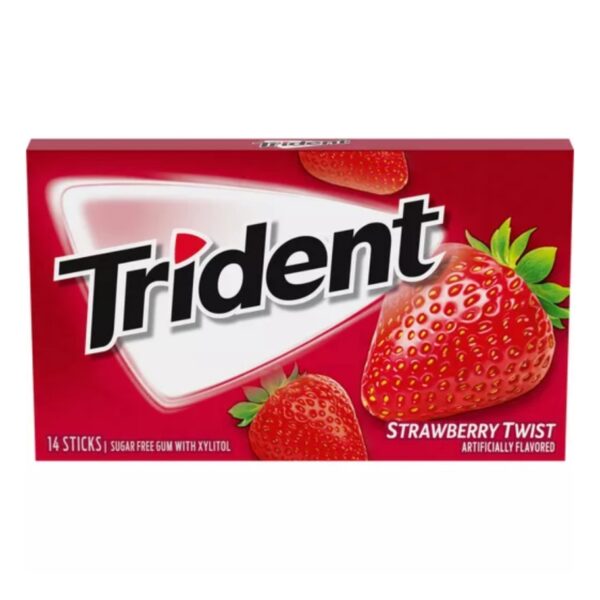 Trident Sugar Free Gum Strawberry Twist 14pk