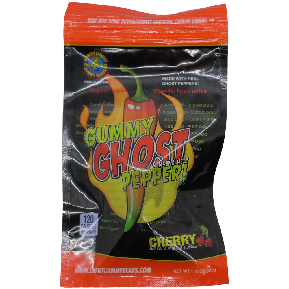 Gummy Ghost Pepper Cherry 50g - Wicked Sweets & Lollies