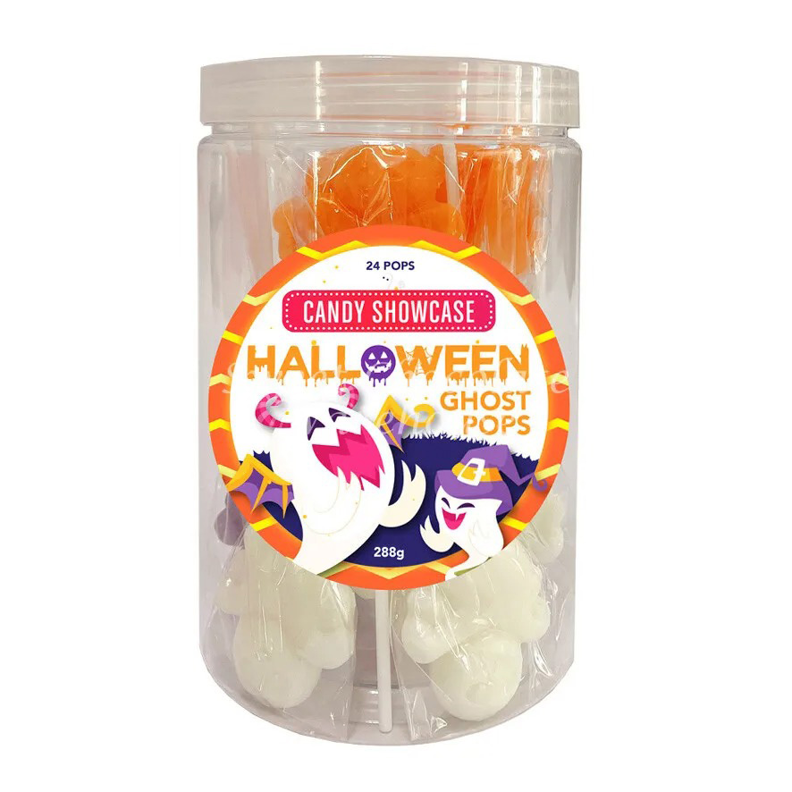 Halloween Ghost Pops 24pk 288g - Wicked Sweets & Lollies