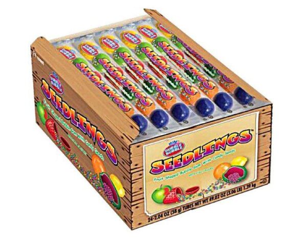 Dubble Bubble Seedlings Fruit Shaped Bubble Gum 58g Dubble Bubble Seedlings Fruit Shaped Bubble Gum 58g