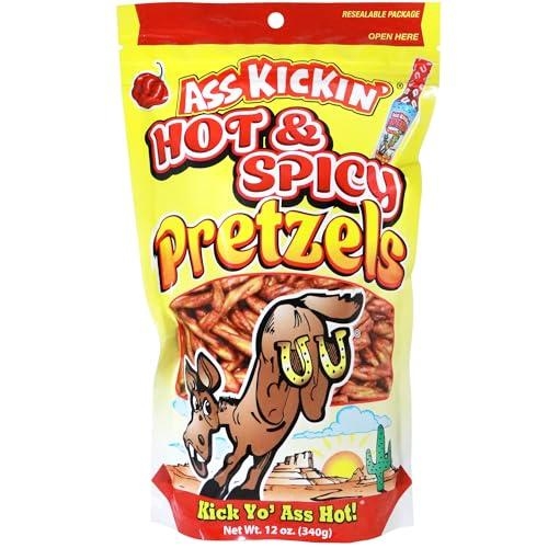 Ass Kickin' Hot & Spicy Pretzels 340g