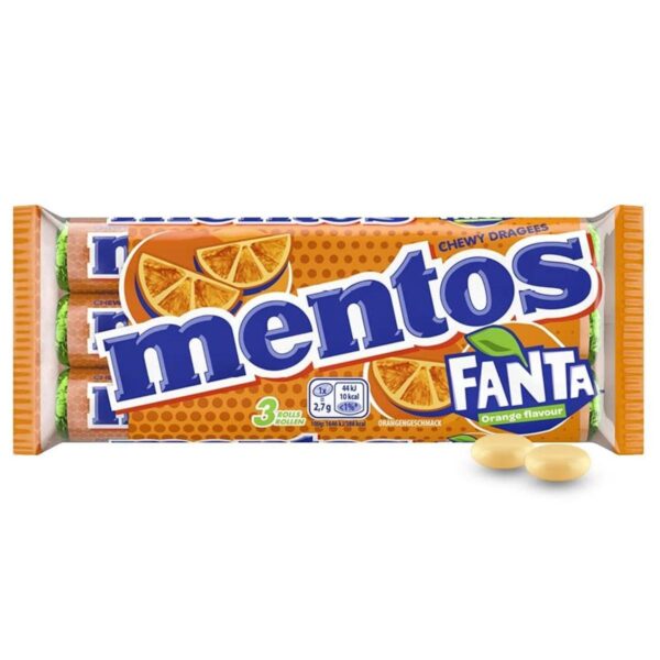 Mentos Fanta Orange 37.5g x 3pk