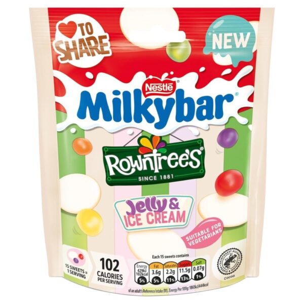 Nestle Milkybar Buttons Jelly & Ice Cream 95g