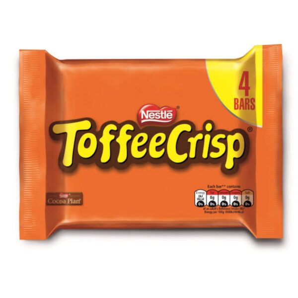 Nestle Toffee Crisp Bar 31g x 4Pk