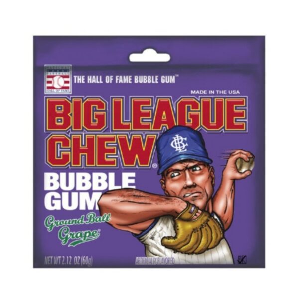 Big League Chew Bubble Gum  Grape 60g