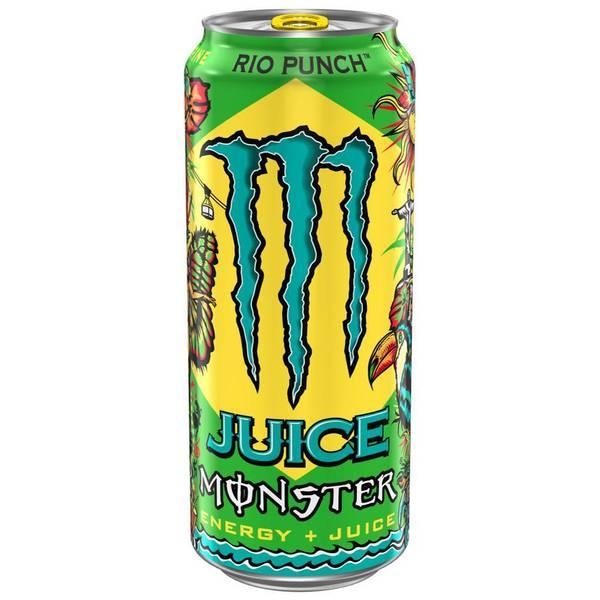 Monster Energy Juice Rio Punch Can 473ml (Each)