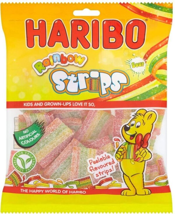 Haribo Rainbow Strips Zing 130g